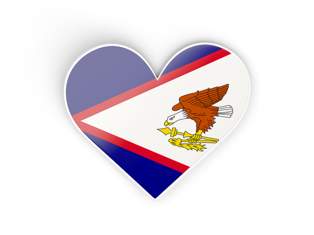 Heart sticker. Download flag icon of American Samoa at PNG format