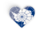 Antarctica. Heart sticker. Download icon.