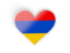 Armenia. Heart sticker. Download icon.