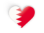 Bahrain. Heart sticker. Download icon.