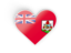 Bermuda. Heart sticker. Download icon.