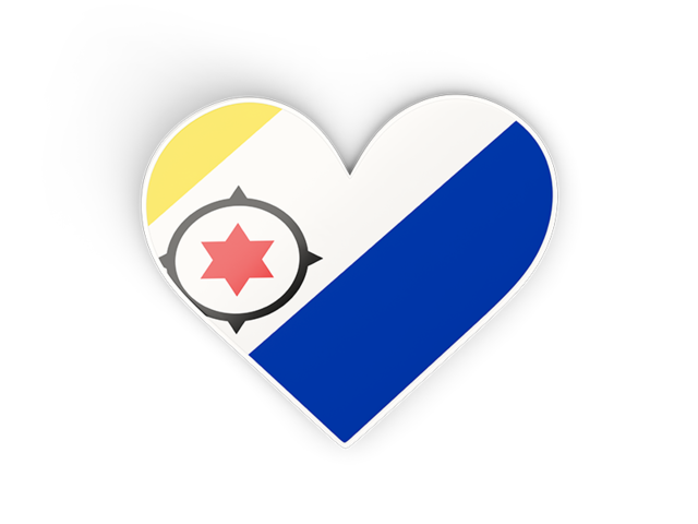 Heart sticker. Download flag icon of Bonaire at PNG format