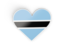 Botswana. Heart sticker. Download icon.