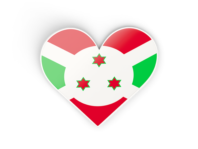 Heart sticker. Download flag icon of Burundi at PNG format