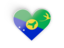 Christmas Island. Heart sticker. Download icon.