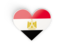 Egypt. Heart sticker. Download icon.