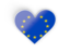 European Union. Heart sticker. Download icon.