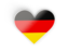 Germany. Heart sticker. Download icon.