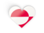 Greenland. Heart sticker. Download icon.