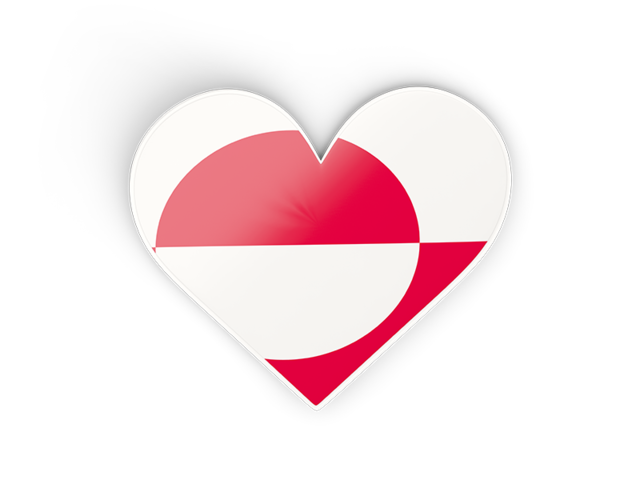 Heart sticker. Download flag icon of Greenland at PNG format