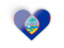 Guam. Heart sticker. Download icon.