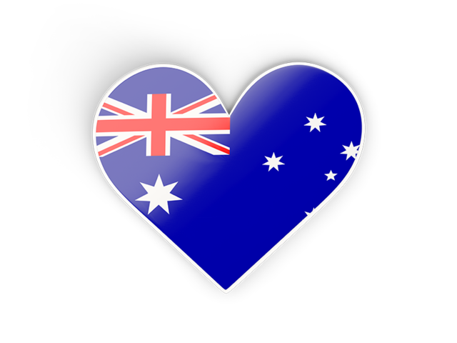 Heart sticker. Download flag icon of Heard Island at PNG format