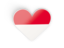Indonesia. Heart sticker. Download icon.