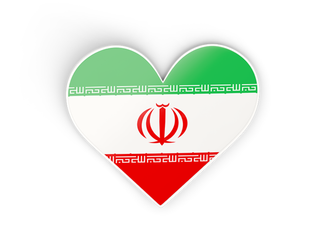 Heart sticker. Download flag icon of Iran at PNG format