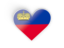 Liechtenstein. Heart sticker. Download icon.