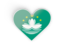 Macao. Heart sticker. Download icon.