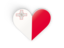 Malta. Heart sticker. Download icon.