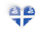 Martinique. Heart sticker. Download icon.