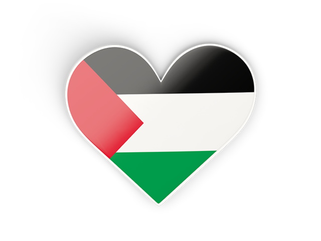 Heart sticker. Download flag icon of Palestinian territories at PNG format