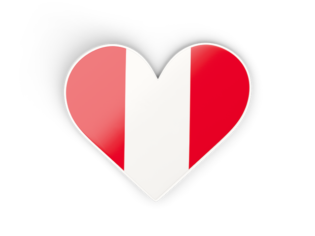 Heart sticker. Download flag icon of Peru at PNG format
