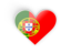 Portugal. Heart sticker. Download icon.