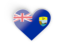 Saint Helena. Heart sticker. Download icon.