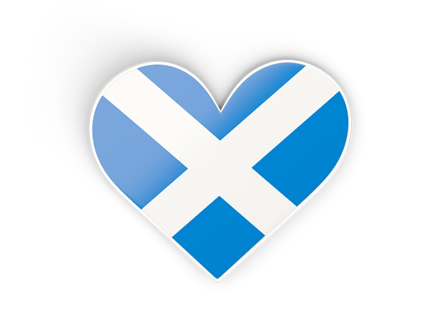 Heart sticker. Download flag icon of Scotland at PNG format