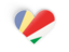 Seychelles. Heart sticker. Download icon.