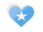 Somalia. Heart sticker. Download icon.