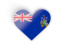 South Georgia and the South Sandwich Islands. Heart sticker. Download icon.