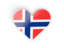 Svalbard and Jan Mayen. Heart sticker. Download icon.