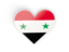 Syria. Heart sticker. Download icon.