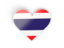 Thailand. Heart sticker. Download icon.