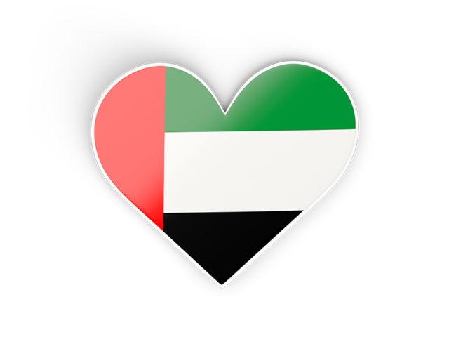 Heart sticker. Download flag icon of United Arab Emirates at PNG format