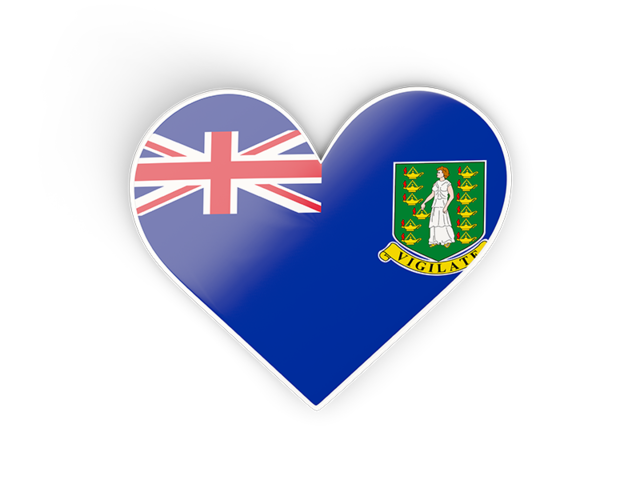 Heart sticker. Download flag icon of Virgin Islands at PNG format
