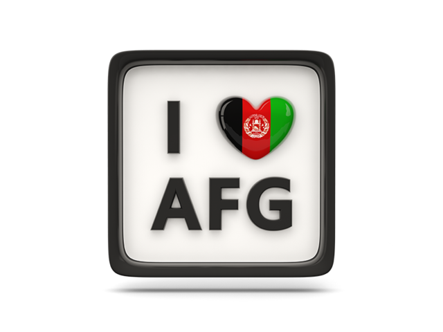 Heart with ISO code. Download flag icon of Afghanistan at PNG format