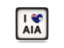 Anguilla. Heart with ISO code. Download icon.