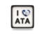 Antarctica. Heart with ISO code. Download icon.