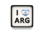 Argentina. Heart with ISO code. Download icon.