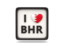 Bahrain. Heart with ISO code. Download icon.