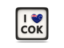 Cook Islands. Heart with ISO code. Download icon.