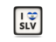 El Salvador. Heart with ISO code. Download icon.