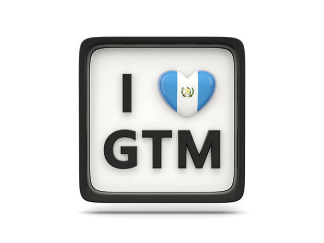 Heart with ISO code. Download flag icon of Guatemala at PNG format
