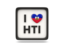 Haiti. Heart with ISO code. Download icon.