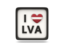 Latvia. Heart with ISO code. Download icon.