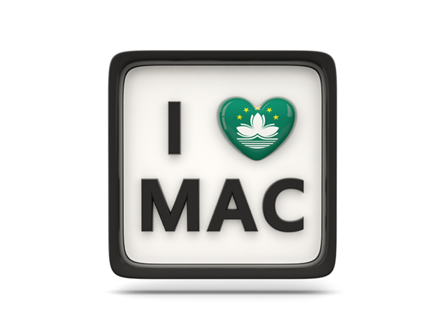 Heart with ISO code. Download flag icon of Macao at PNG format