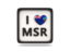 Montserrat. Heart with ISO code. Download icon.