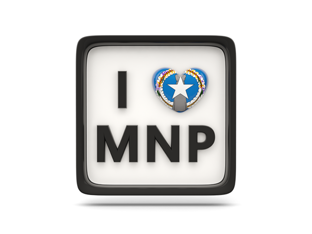 Heart with ISO code. Download flag icon of Northern Mariana Islands at PNG format