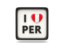 Peru. Heart with ISO code. Download icon.