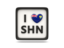 Saint Helena. Heart with ISO code. Download icon.